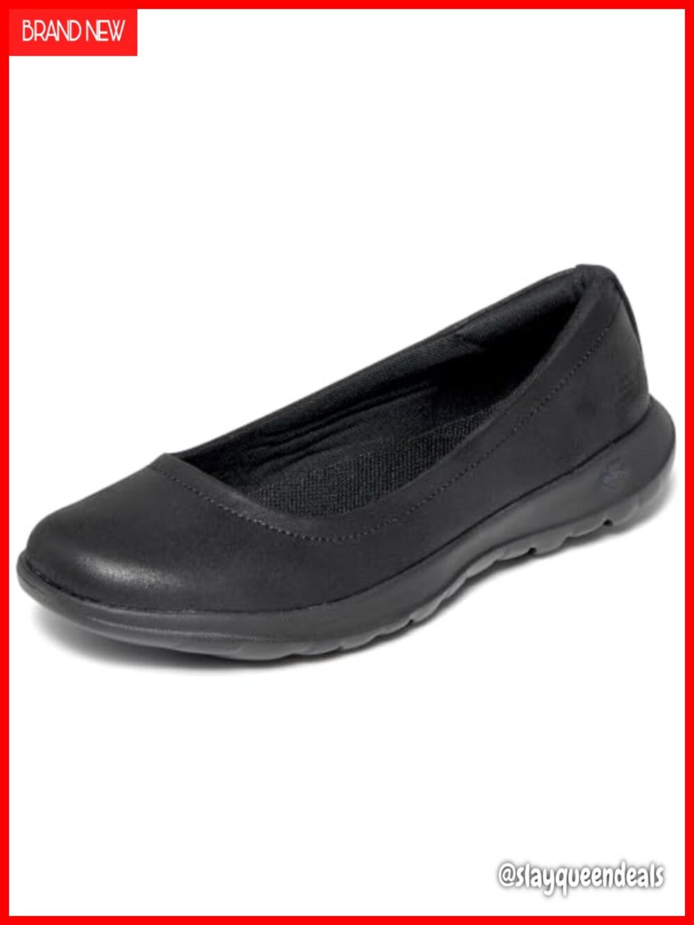 Skechers GO Walk Lite Gem Slip On Ballet Flats Machine Washable